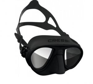 Маска Cressi CALIBRO HD (двухстекольная, зеркальная, чёрная)
