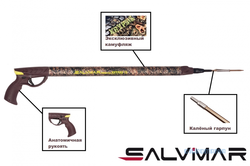 Ружье пневмовакуумное Salvimar Predathor Vuoto KRYPSIS, 75 см